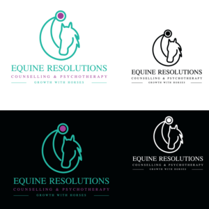 Equine Resolutions Counselling & Psychotherapy - Growth With Horses | Logo-Design von emptyboxgraphics