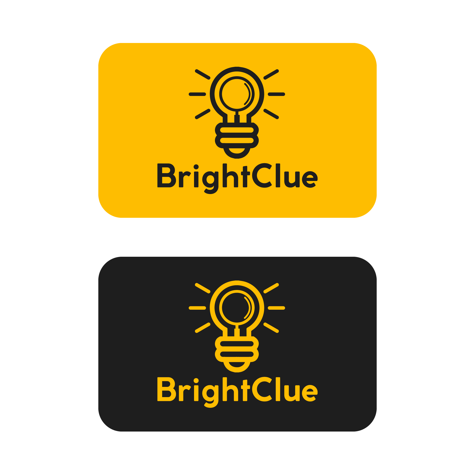 Logo Design by DistShorty - Poorna for BrightClue | Design #25591195