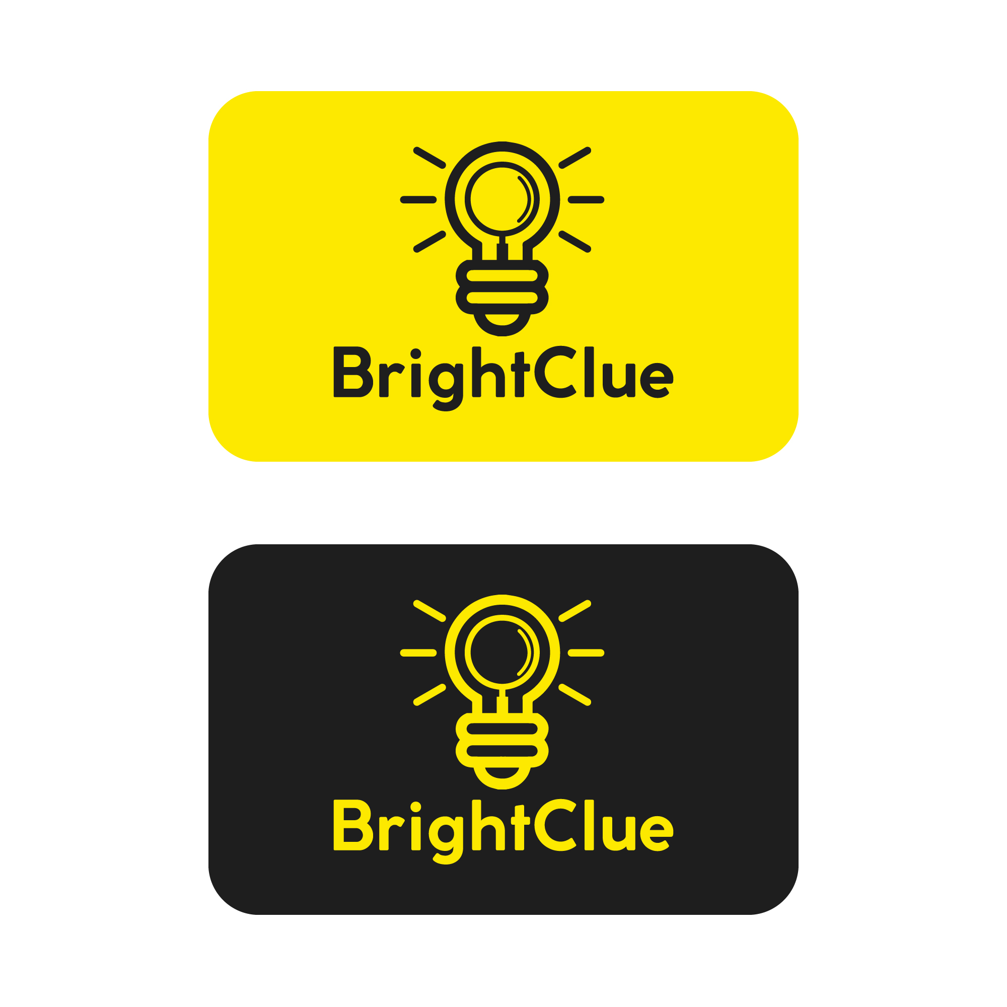 Logo Design by DistShorty - Poorna for BrightClue | Design #25591196