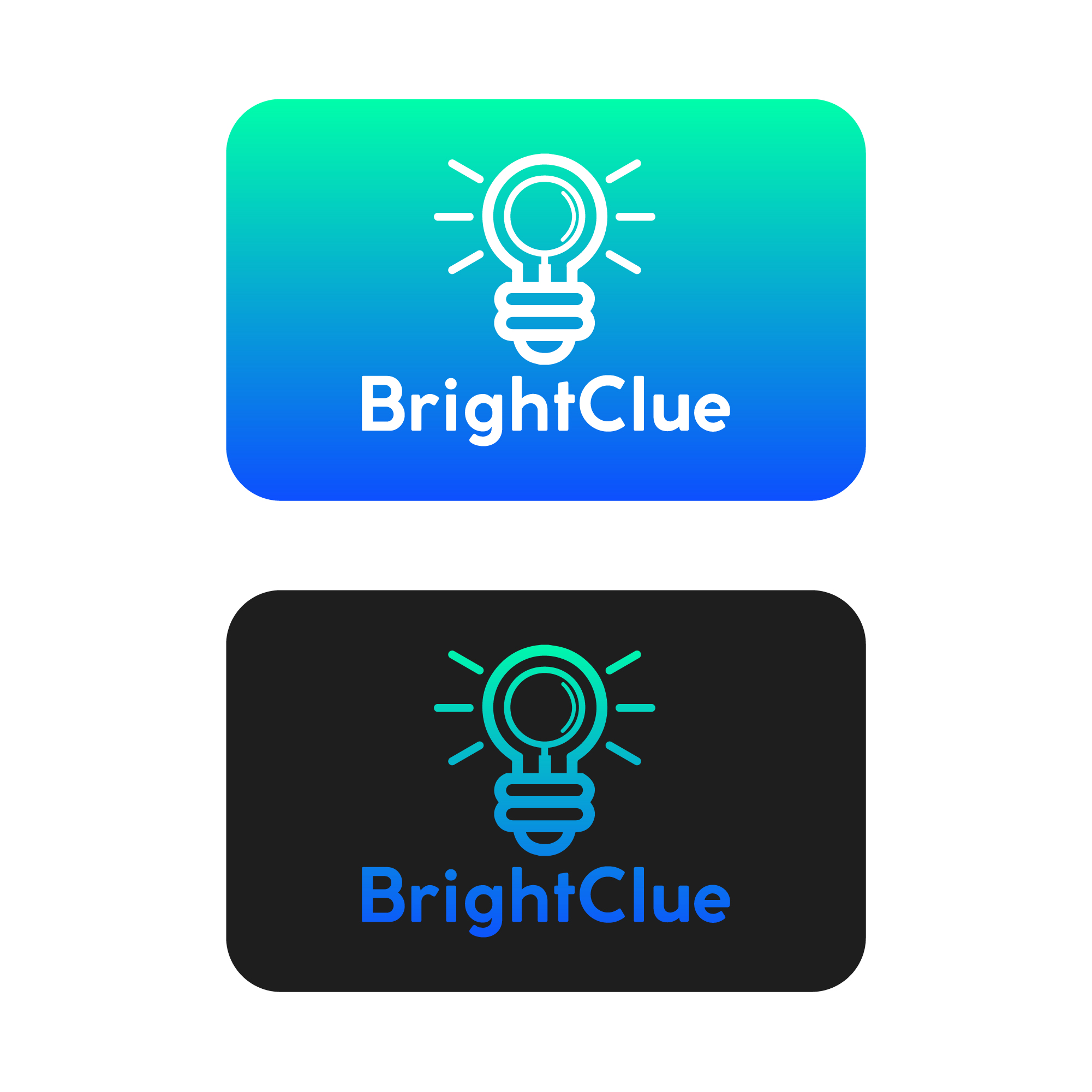 Logo Design by DistShorty - Poorna for BrightClue | Design #25591200