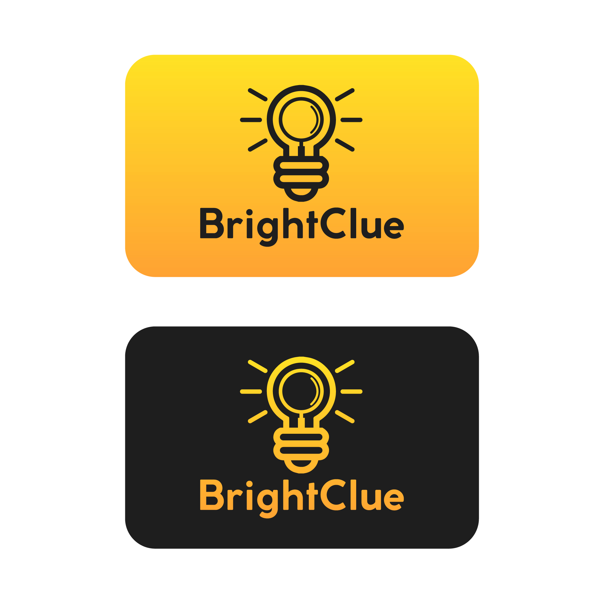 Logo Design by DistShorty - Poorna for BrightClue | Design #25591202