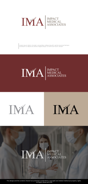 Impact Medical Associates or IMA Clinic | Logo Design by Kim Ji