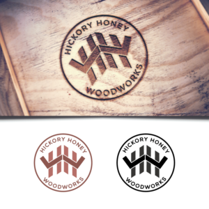 Hickory Honey Woodworks | Logo Design by WooW Designs