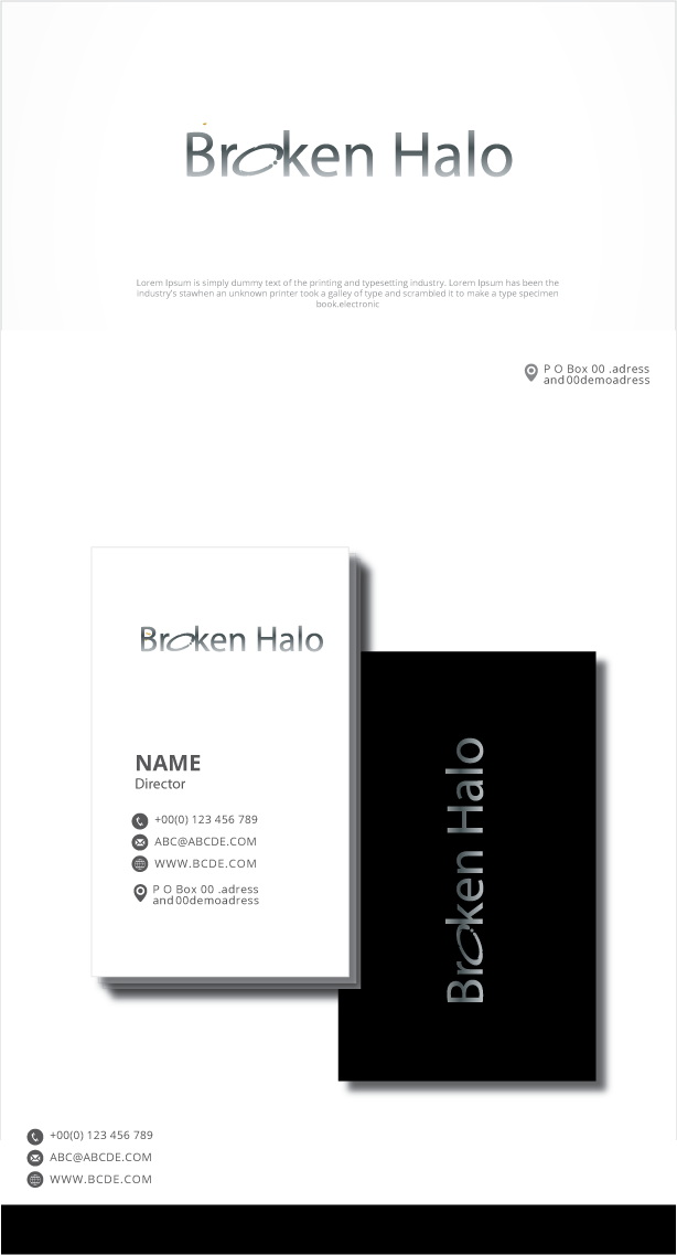 Logo Design by graphicevolution for Broken Halo  | Design #25572096