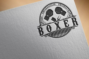 Boxer (allowing for either BBQ *OR* Catering, etc. via color change or something) | Logo Design by Rosalia....