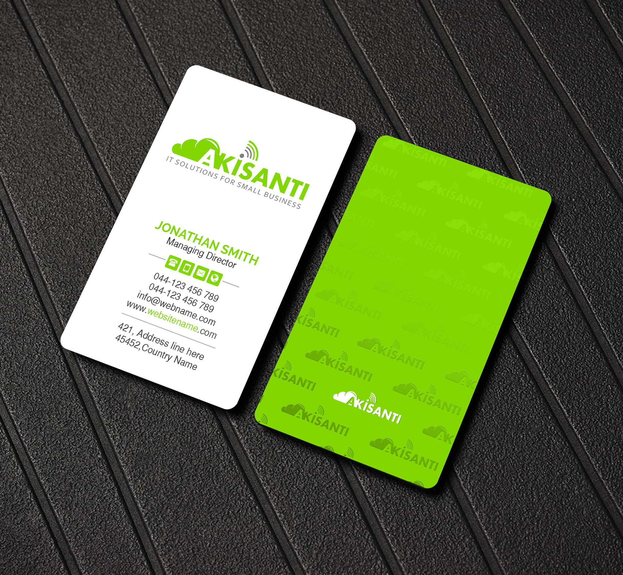 Business Card Design by Creations Box 2015 for Akisanti | Design #25560853