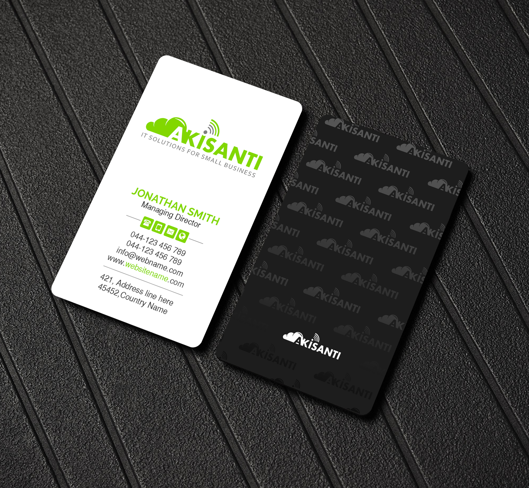 Business Card Design by Creations Box 2015 for Akisanti | Design #25560854