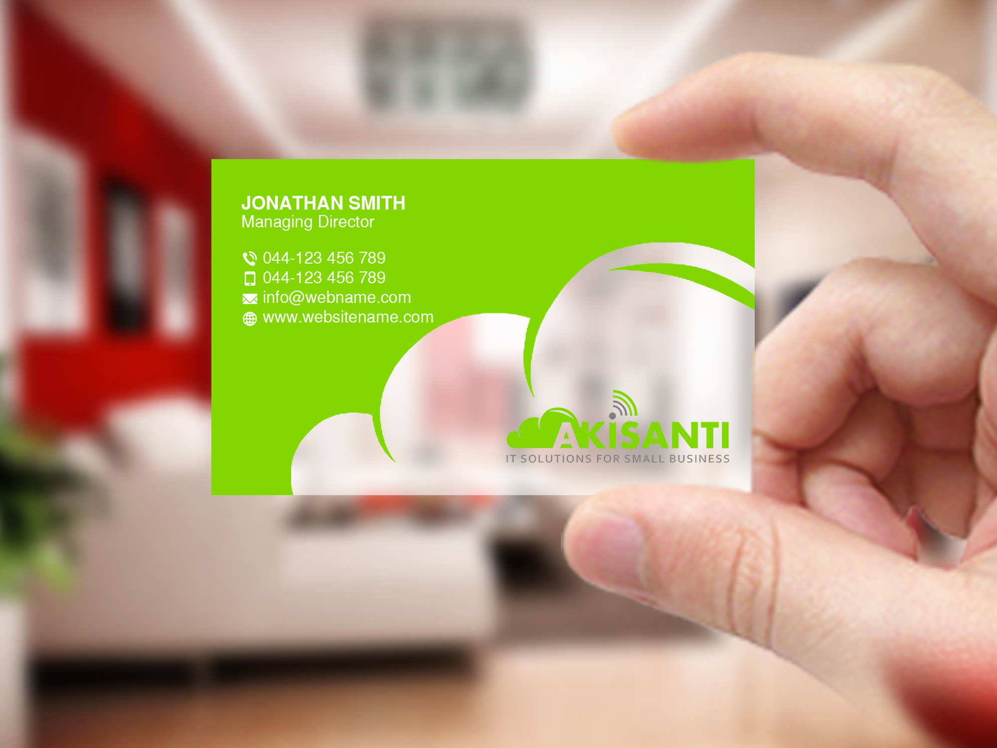 Business Card Design by Creations Box 2015 for Akisanti | Design #25560864