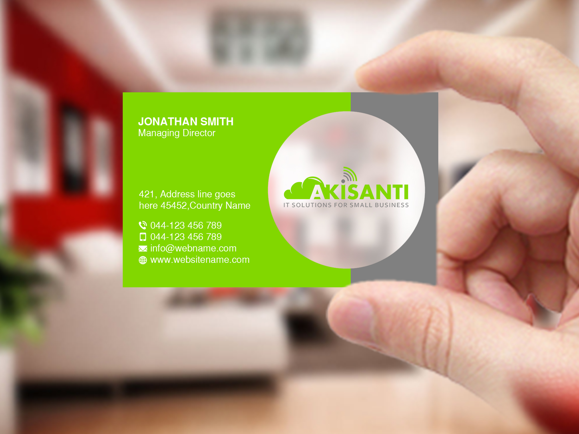 Business Card Design by Creations Box 2015 for Akisanti | Design #25560865
