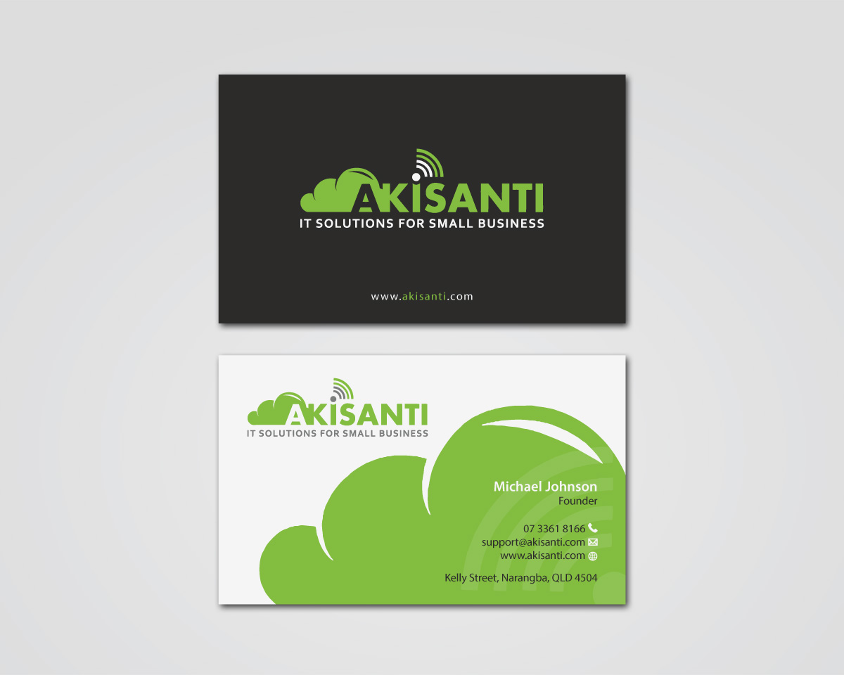 Business Card Design by MDesign for Akisanti | Design #25558275