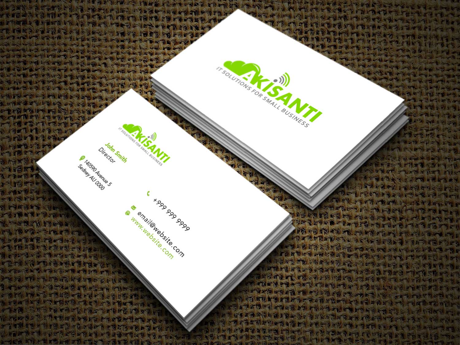 Business Card Design by Pictache for Akisanti | Design #25554004