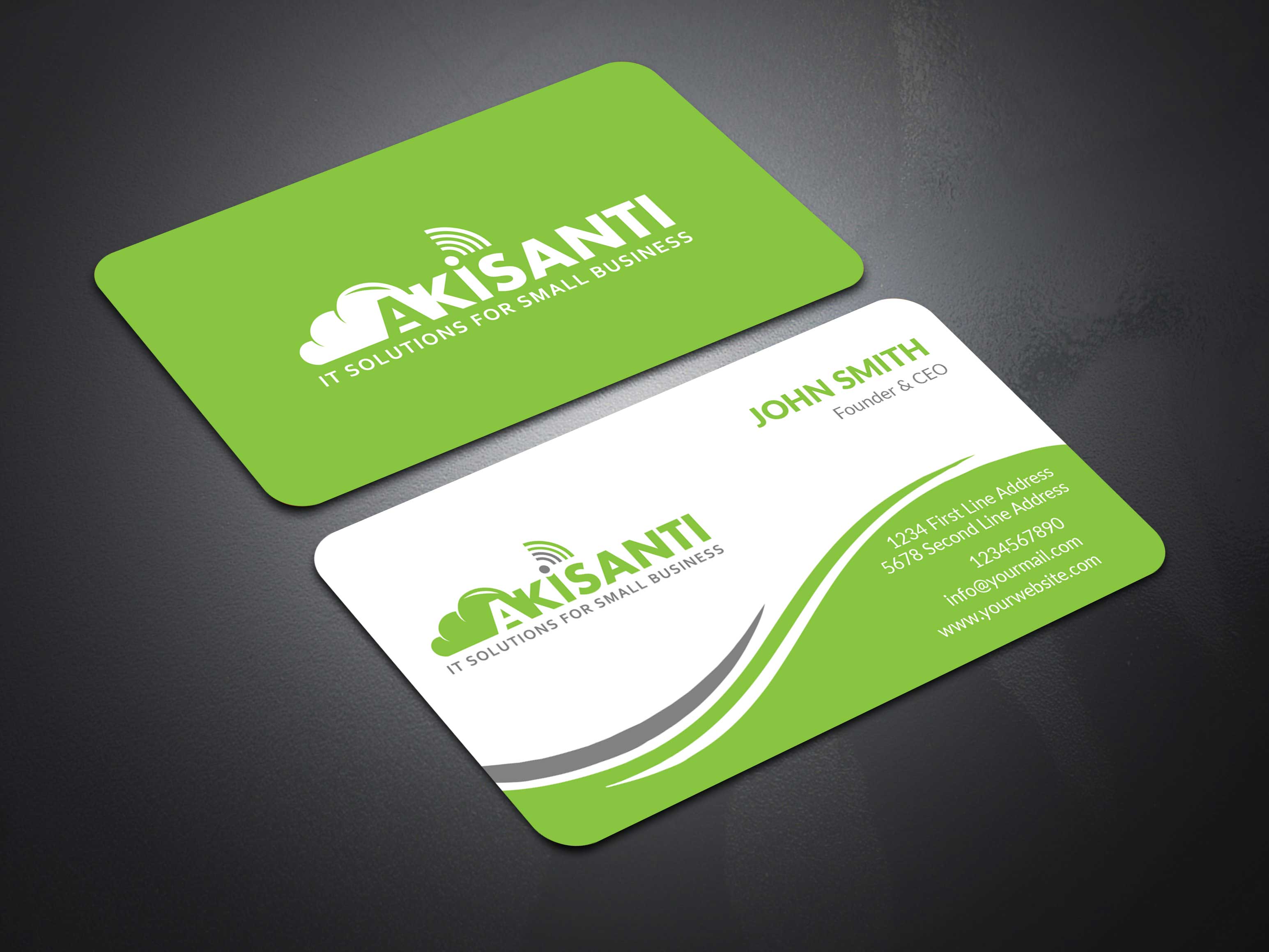 Visitenkarten-Design von Musa. A für Akisanti | Design #25557139