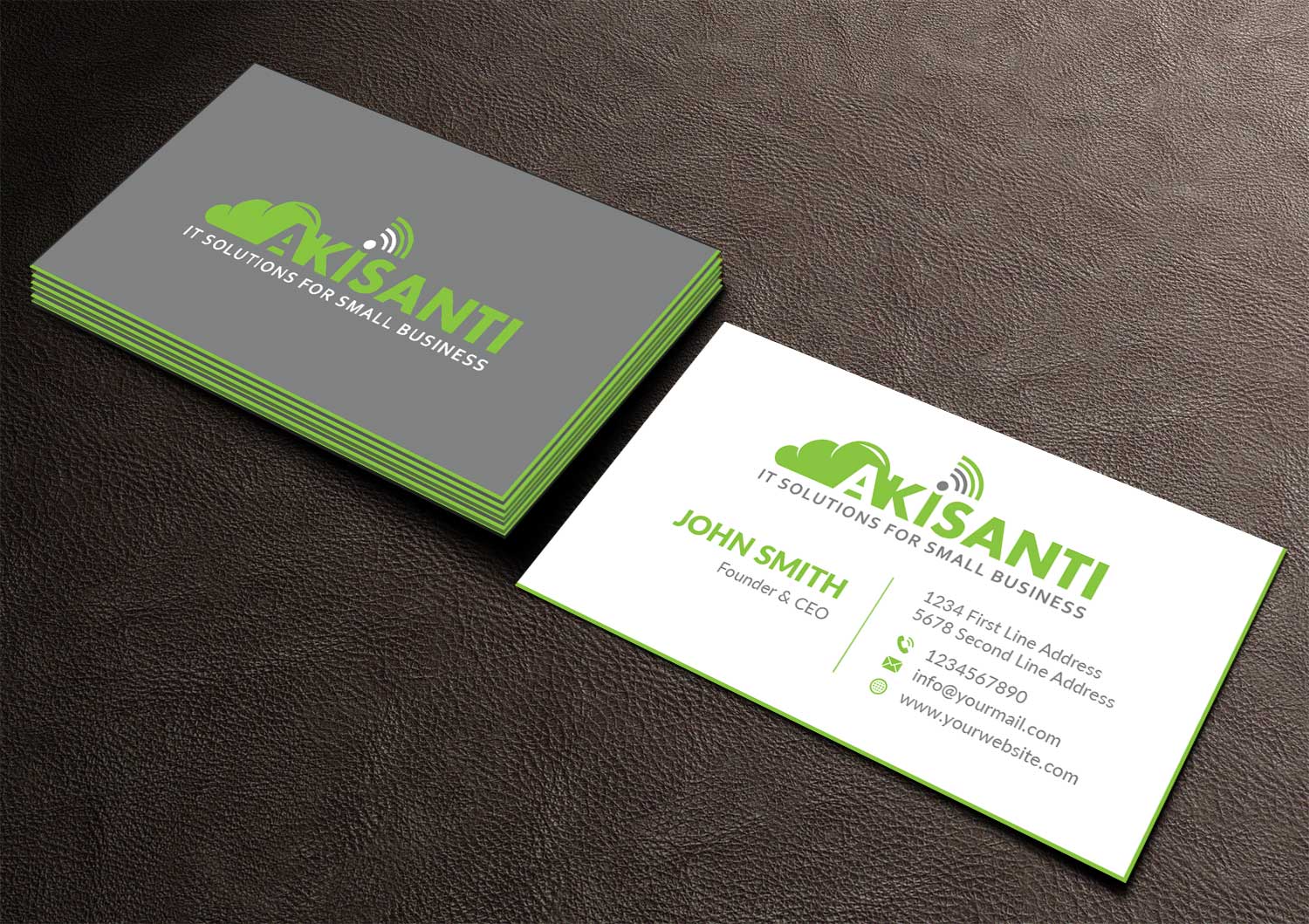 Business Card Design by Musa. A for Akisanti | Design #25557140