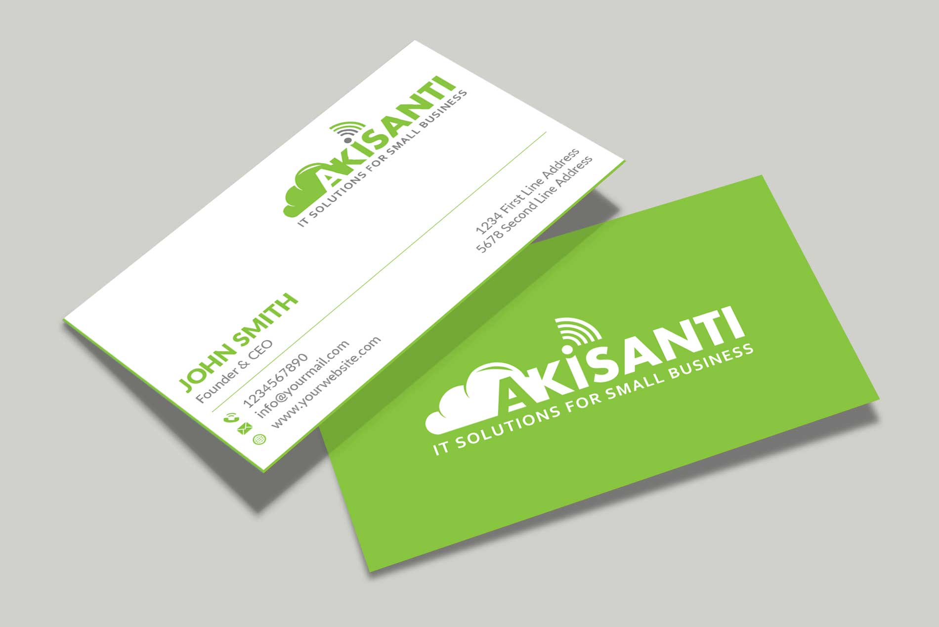 Business Card Design by Musa. A for Akisanti | Design #25557141