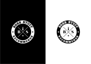 Boss Stuff - Small slogan underneath (Recommends) possible icon if it enhances the logo | Logo Design by Amduat Design