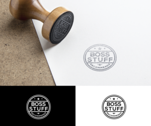 Boss Stuff - Small slogan underneath (Recommends) possible icon if it enhances the logo | Logo Design by step forward 2
