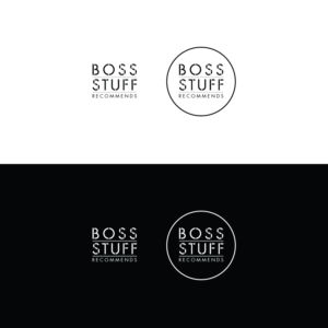 Boss Stuff - Small slogan underneath (Recommends) possible icon if it enhances the logo | Logo Design by Rii