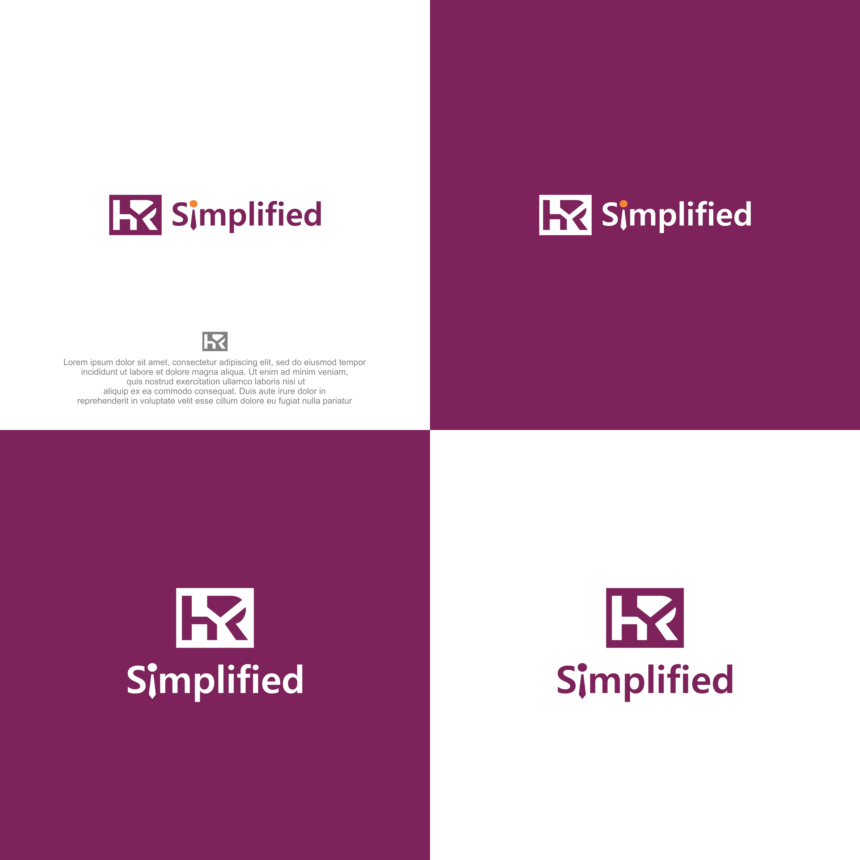 Logo Design by Farqaleit™ for HR Simplified  | Design #25562565