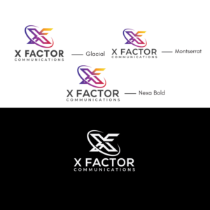 X Factor Communications logo rework | Graphic Design by Finley Johnson