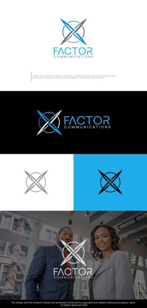 X Factor Communications logo rework | Diseño Gráfico por Kim Ji