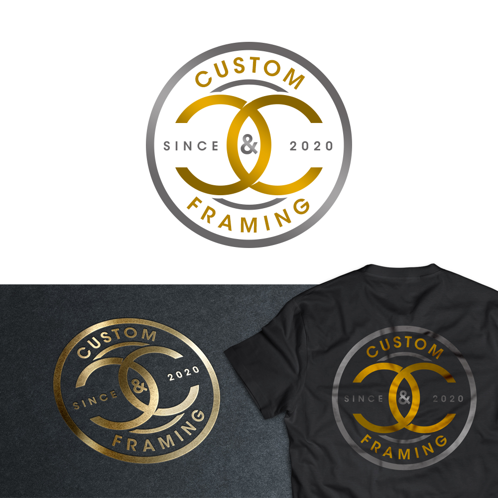 Diseño de Logo por PsyPen para C&C Custom Framing | Diseño #25564555