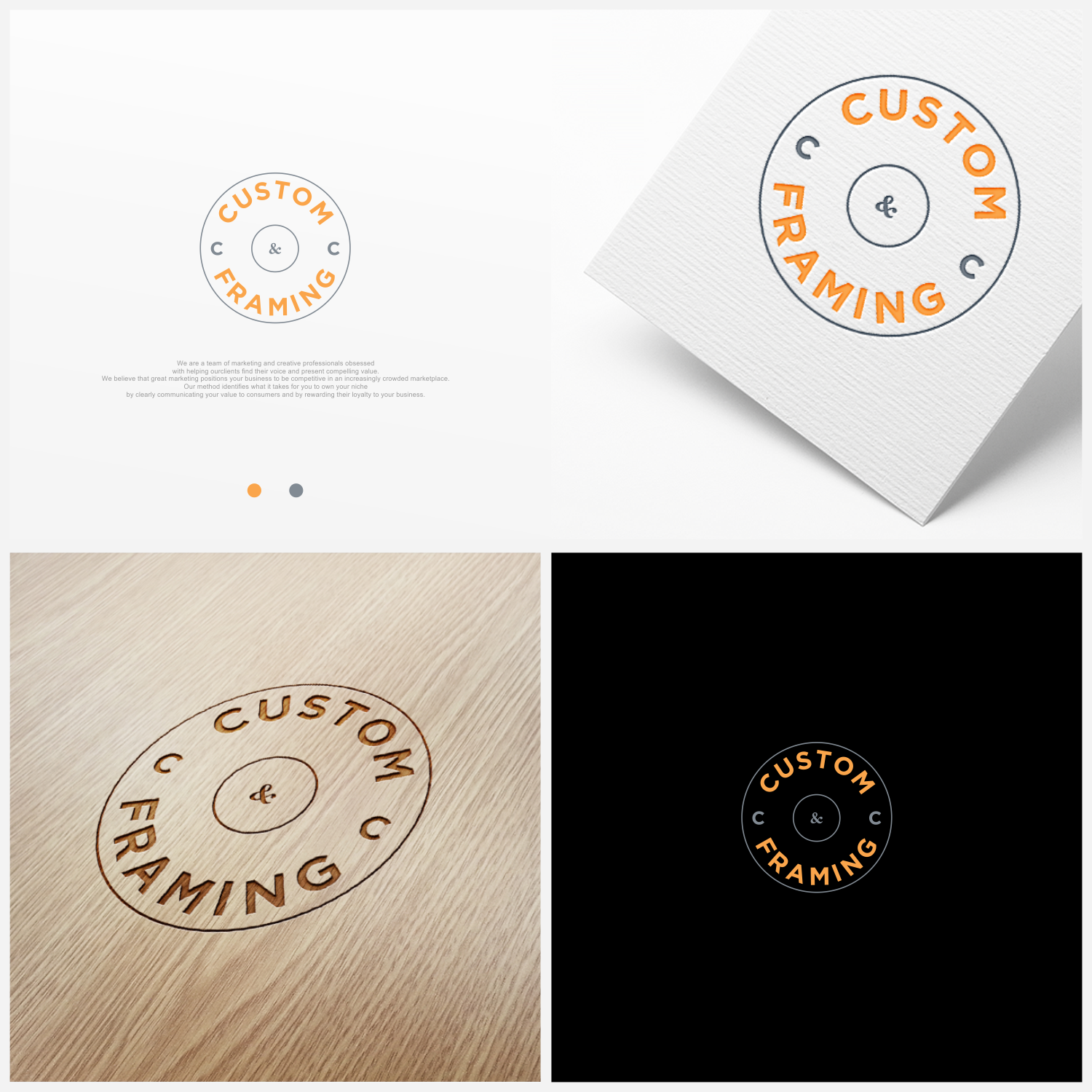 Logo Design by vintana for C&C Custom Framing | Design #25568049
