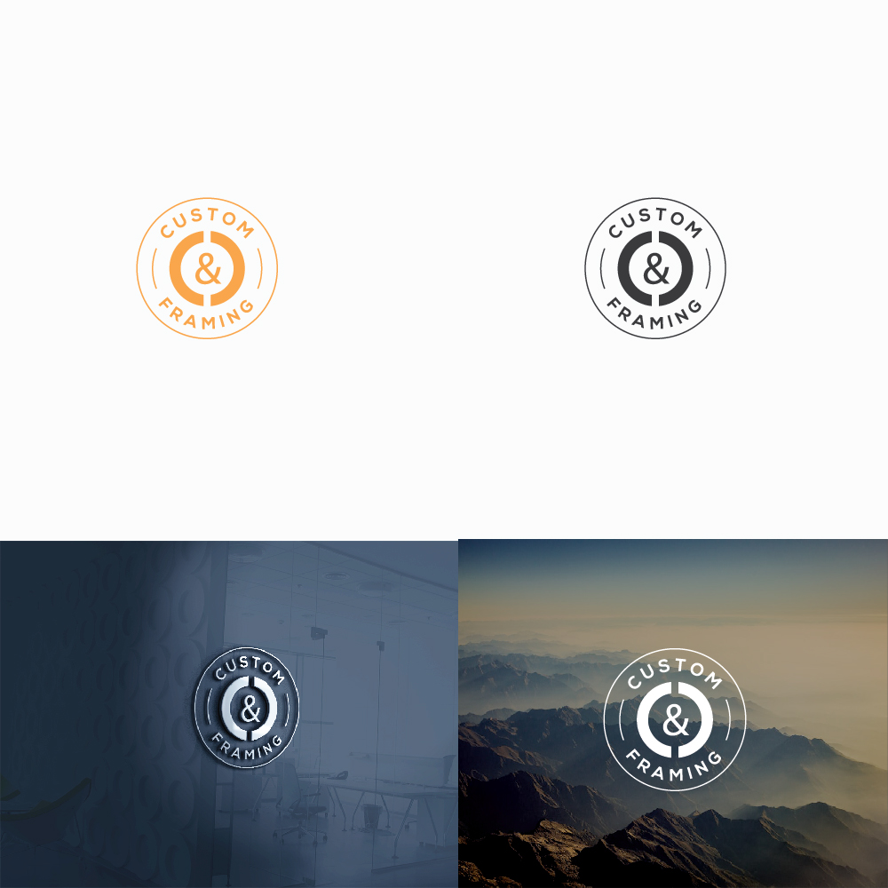 Diseño de Logo por AL-BARAKAH para C&C Custom Framing | Diseño #25565214