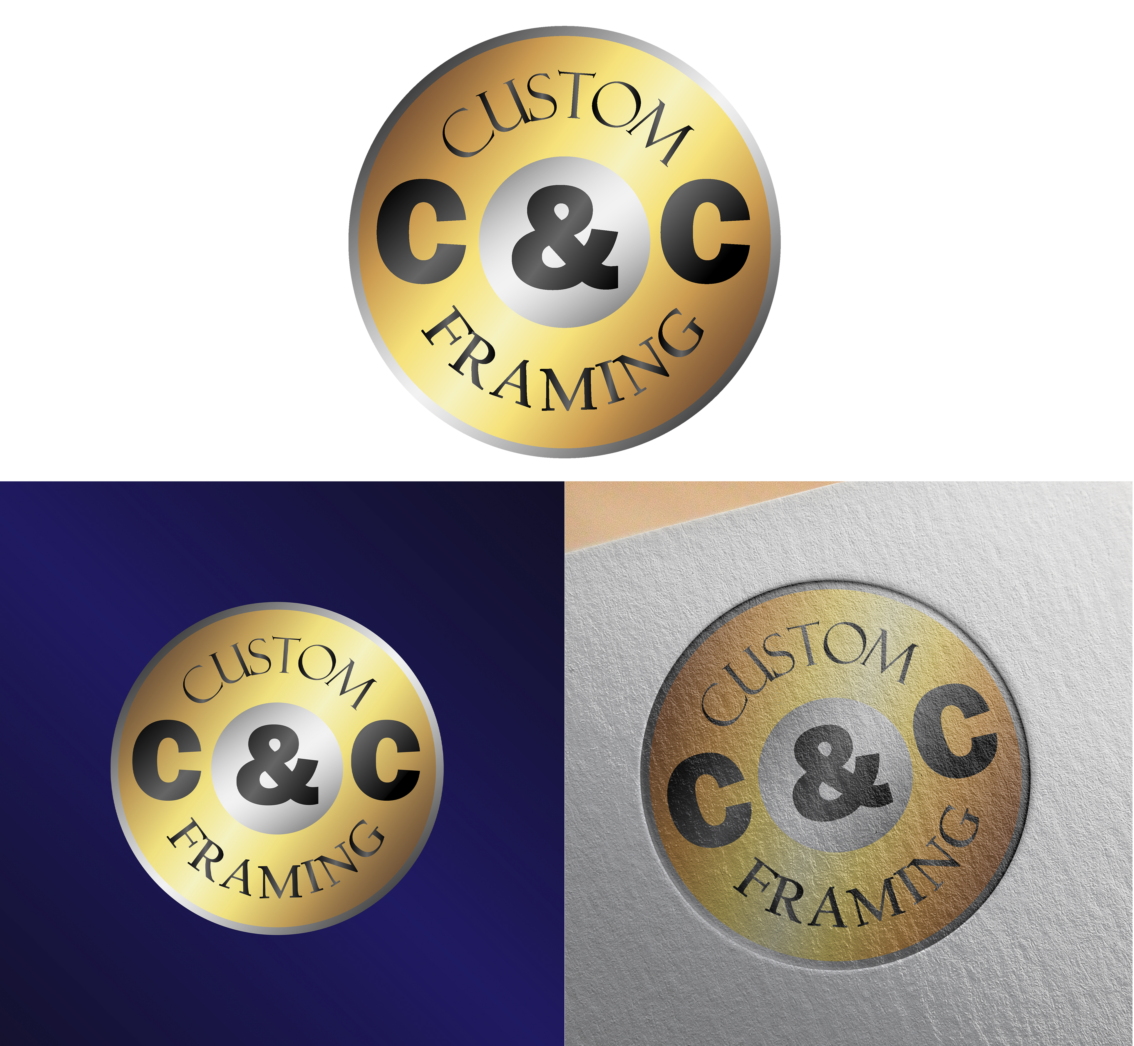 Logo Design by BlackWolf creations for C&C Custom Framing | Design #25583231