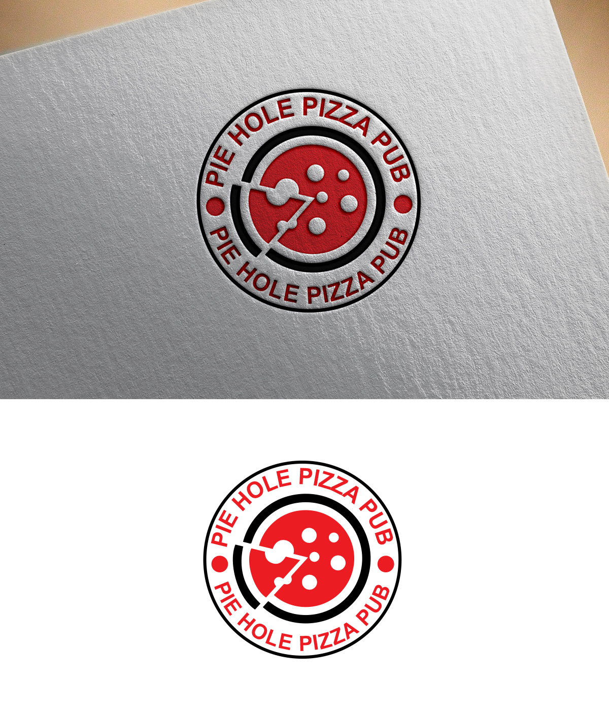 Logo Design by romasa design555 for Pieholewood Pizza | Design #25565147