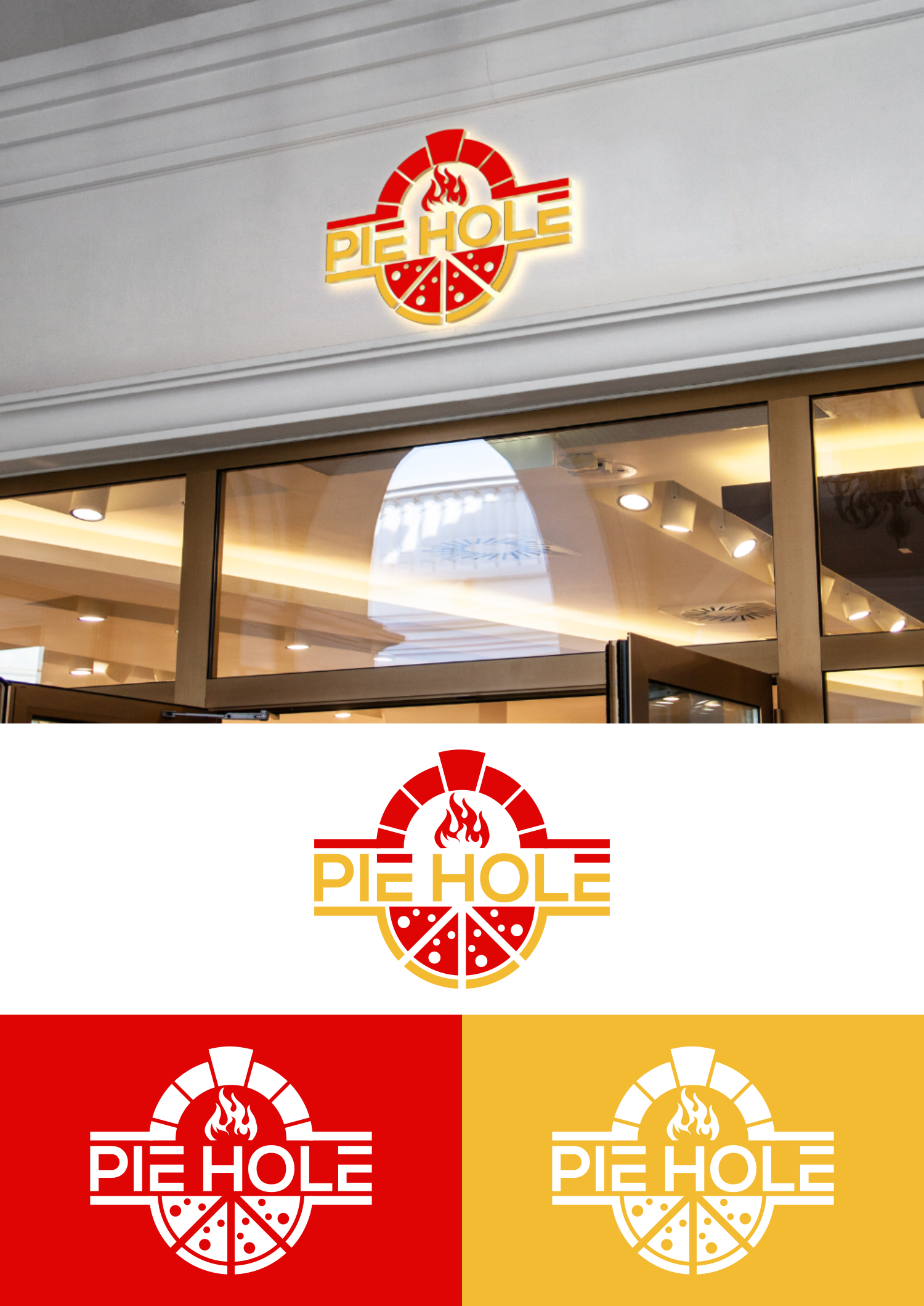 Logo Design by catrline for Pieholewood Pizza | Design #25562753