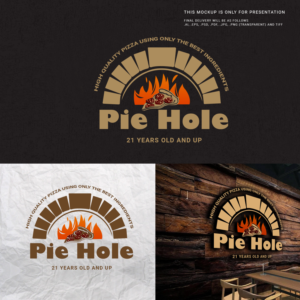 Logo Design by Rajib Bhattacharya for Pieholewood Pizza | Design: #25571002