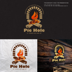 Logo Design by Rajib Bhattacharya for Pieholewood Pizza | Design: #25571555