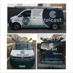 Diseño de Rotulación de Vehículo por DG+ para Telcast | Diseño: #25573523