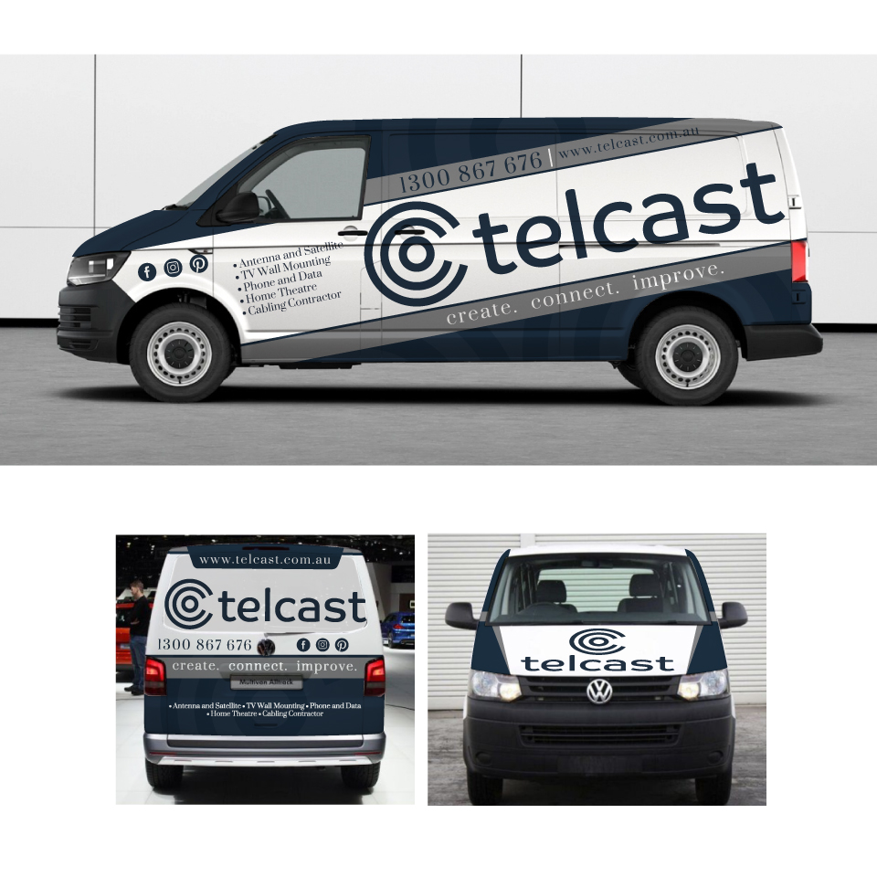 Car Wrap Design by Yoga Tri for Telcast | Design #25572010