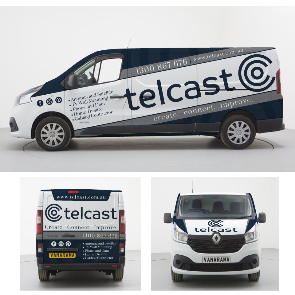 Car Wrap Design by Yoga Tri for Telcast | Design #25819024