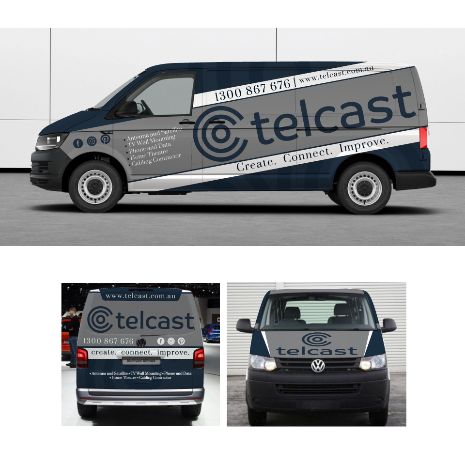 Car Wrap Design by Yoga Tri for Telcast | Design #25819289