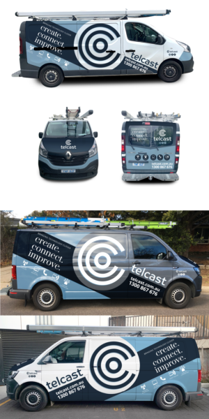 Diseño de Rotulación de Vehículo por Radsky17 para Telcast | Diseño: #25586951