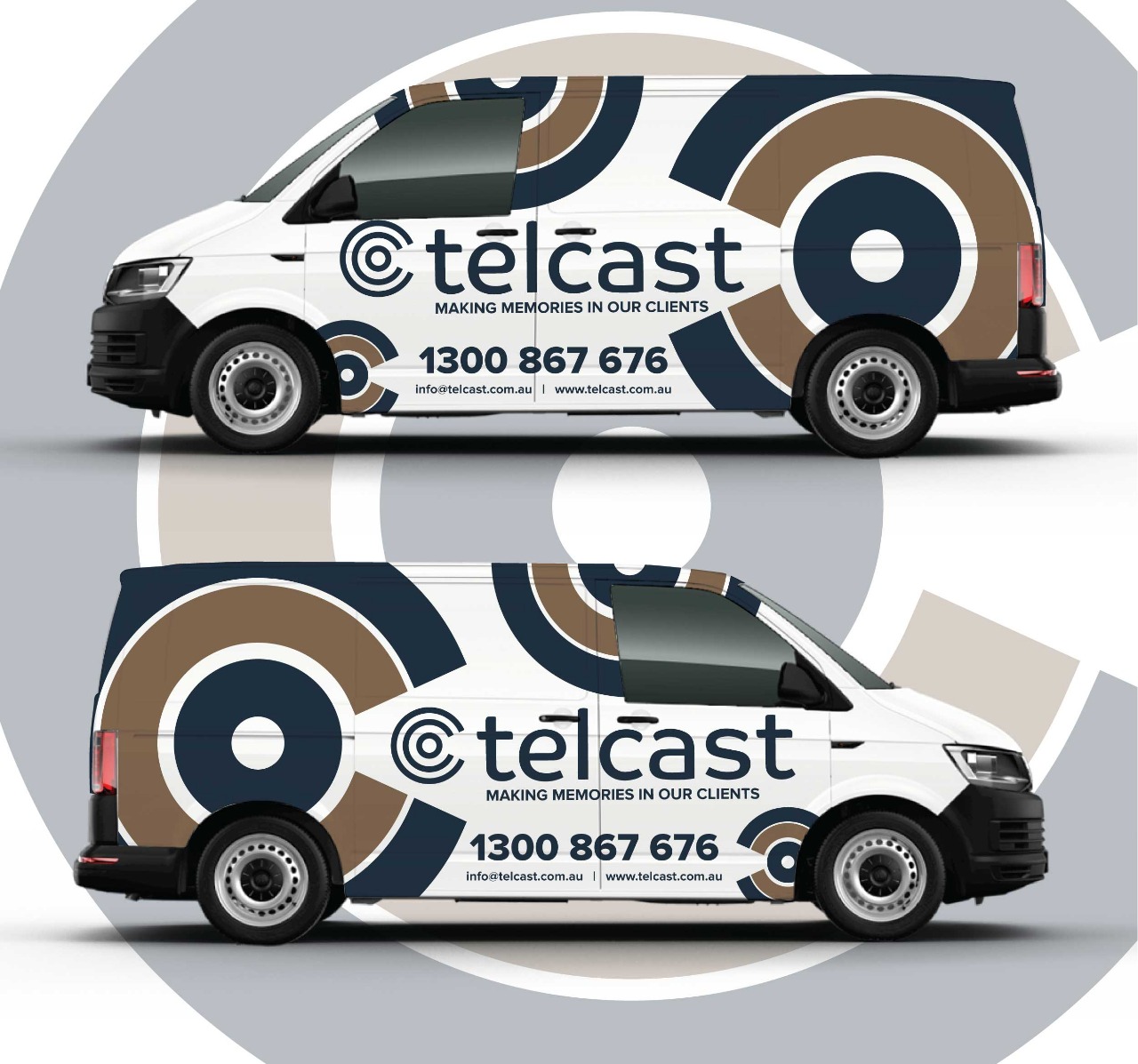 Diseño de Rotulación de Vehículo por Shumaila Kiran para Telcast | Diseño #25572976