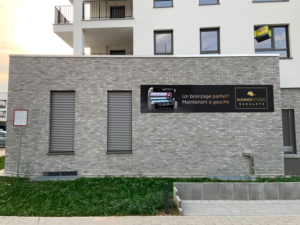 Werbung Fassade - Sonnenstudio | Advertisement Design by DesignART