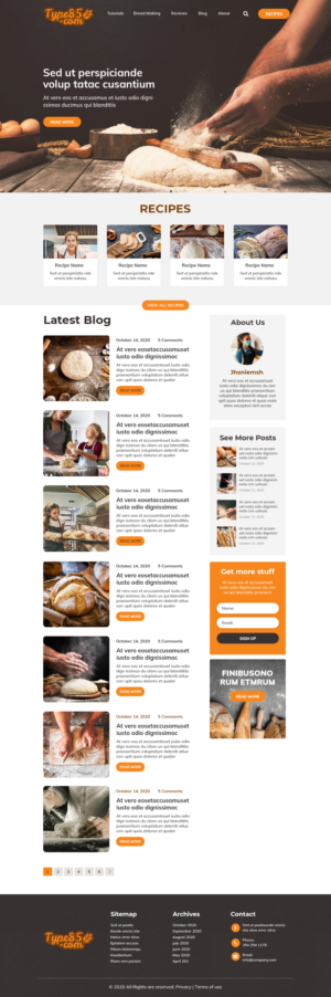 WordPress-Design von MAHABA für dieses Projekt | Design #25584351