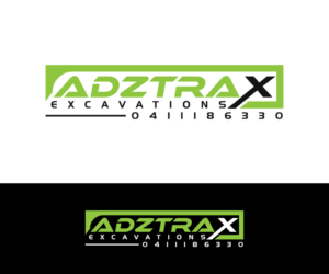 Adztrax excavations 0411186330 | Logo Design by BabAgori