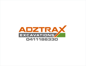 Adztrax excavations 0411186330 | Logo Design by BNdesigner