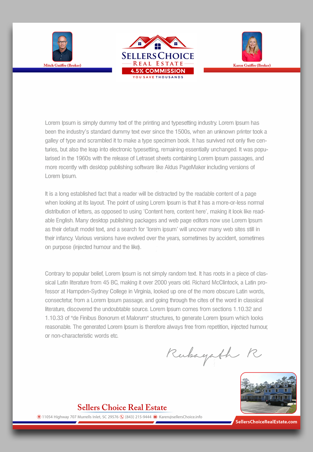 Letterhead Design by Petter Goms for this project | Design #25574337