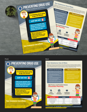 Substance abuse awareness flyer for school age kids | Grafik-Design von SAI DESIGNS