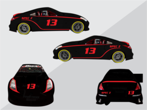 2004 Spec Z (Nissan 350 Z) Race Car Wrap (personal hobby car) | Car Wrap-Design von Bee Bee