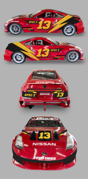 2004 Spec Z (Nissan 350 Z) Race Car Wrap (personal hobby car) | Car Wrap-Design von SAI DESIGNS