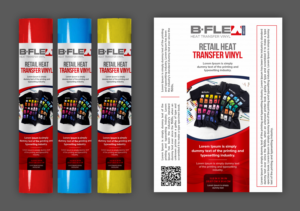 Roll Wrap for Retail Heat Transfer Vinyl | Packaging Design by SAI DESIGNS