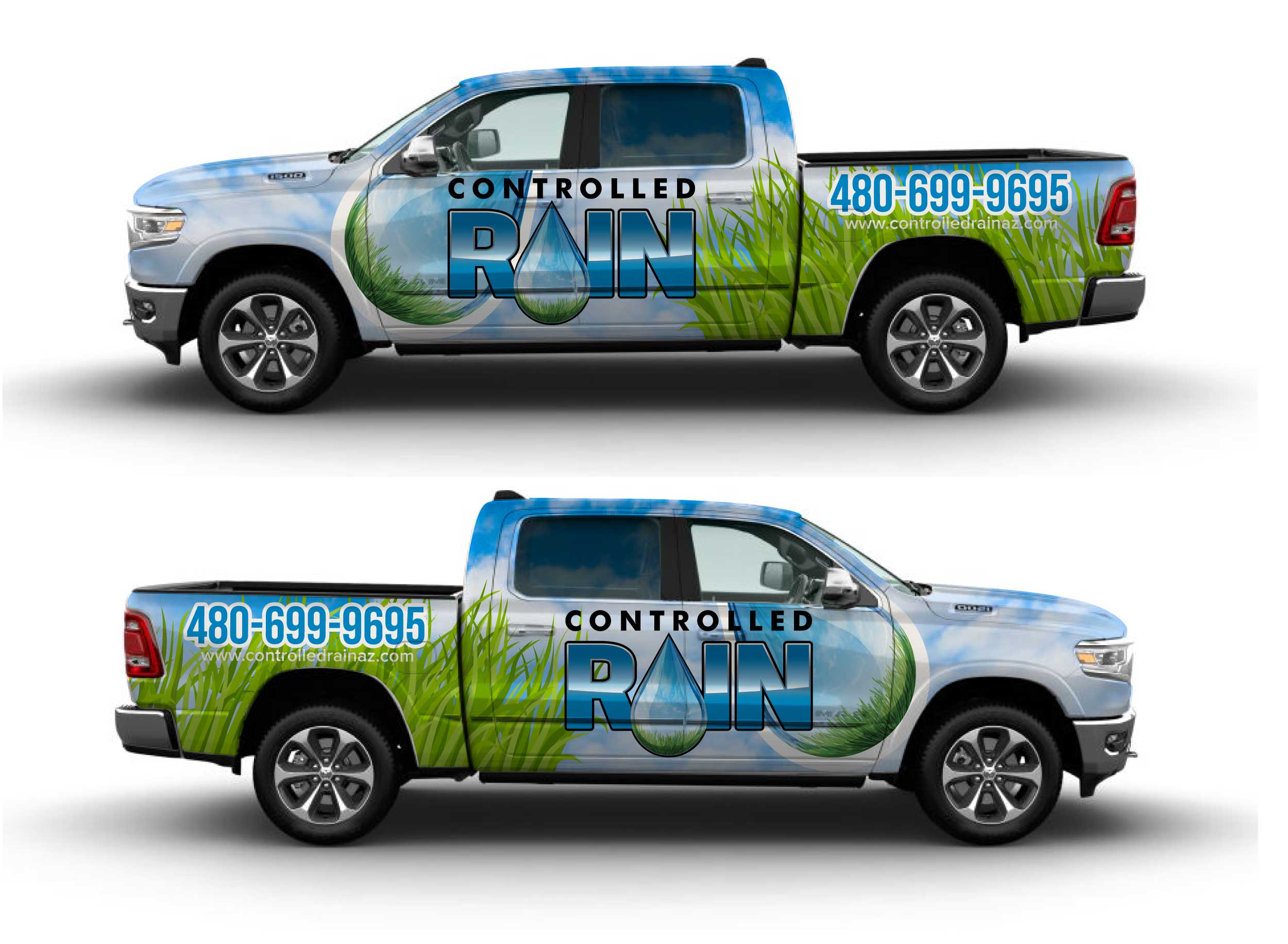 Car Wrap Design by Shumaila Kiran for Controlled Rain | Design #25586597