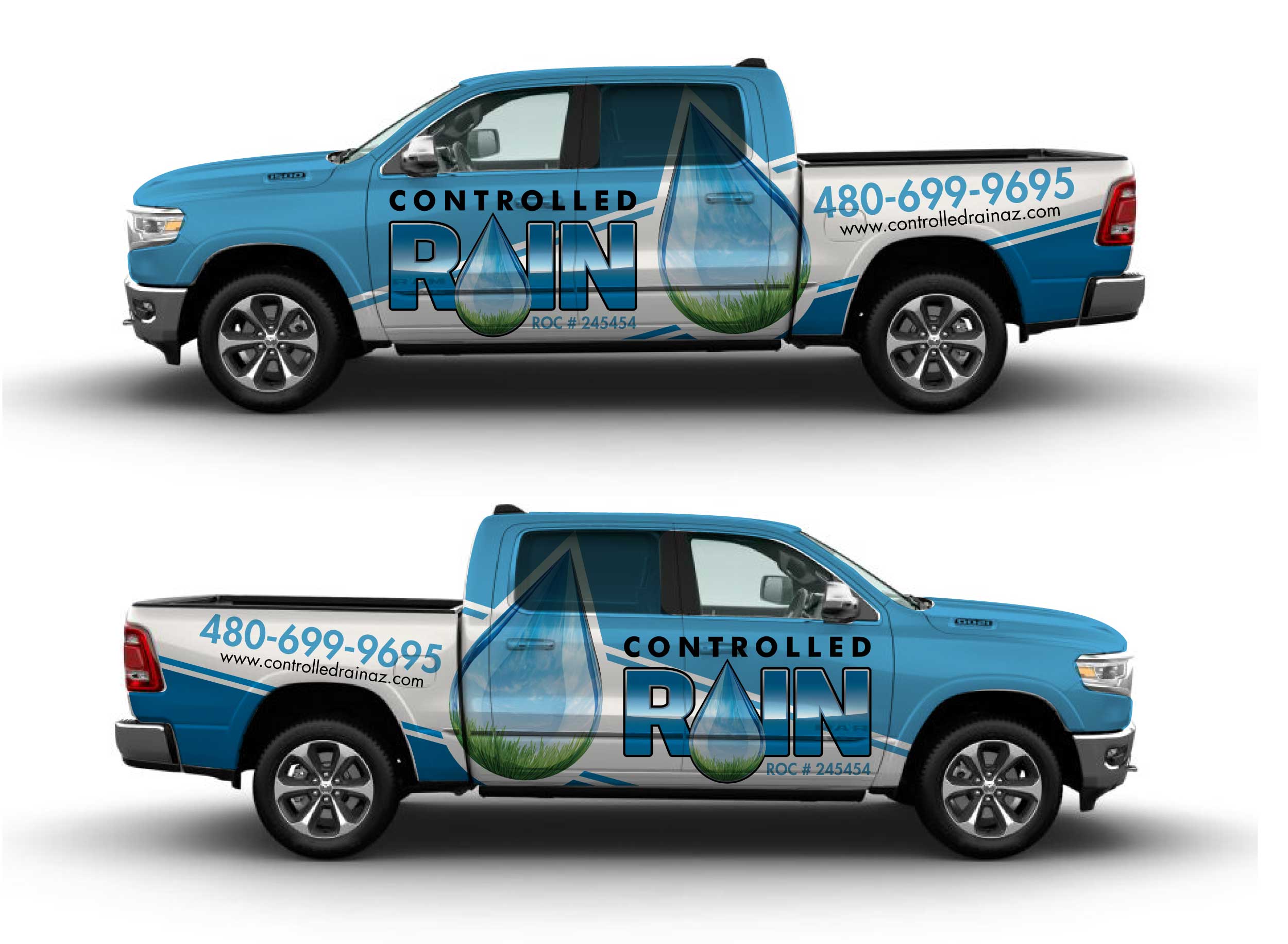 Car Wrap Design by Shumaila Kiran for Controlled Rain | Design #25586599