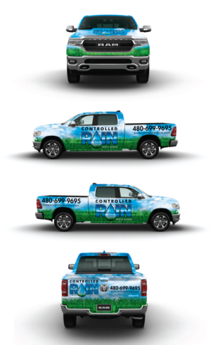 Car Wrap Design by Shumaila Kiran for Controlled Rain | Design #25657742